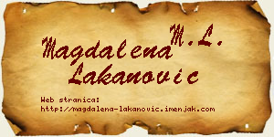 Magdalena Lakanović vizit kartica